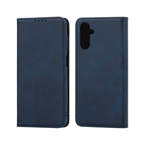 Leather Flip Cover with Internal Pocket for Samsung Galaxy A14 5G Blue